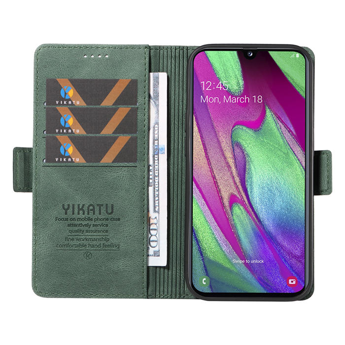 YIKATU Samsung Galaxy A40 Wallet Kickstand Case