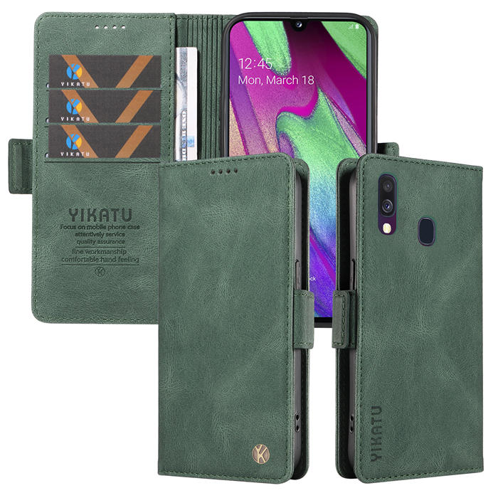 YIKATU Samsung Galaxy A40 Wallet Kickstand Case