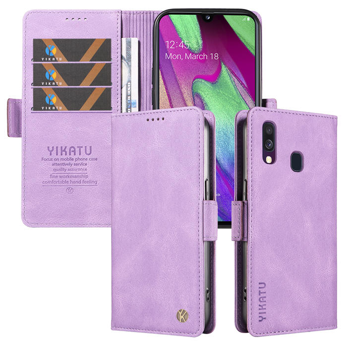 YIKATU Samsung Galaxy A40 Wallet Kickstand Case