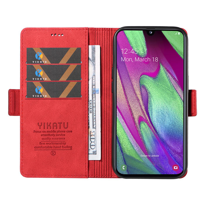 YIKATU Samsung Galaxy A40 Wallet Kickstand Case