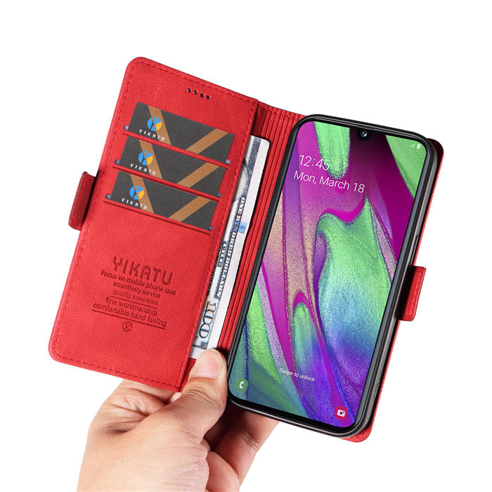 YIKATU Samsung Galaxy A40 Wallet Kickstand Case