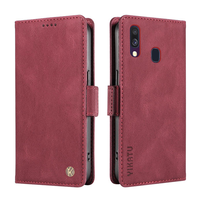 YIKATU Samsung Galaxy A40 Wallet Kickstand Case