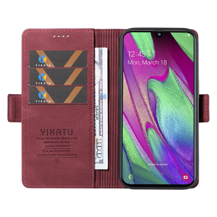 YIKATU Samsung Galaxy A40 Wallet Kickstand Case