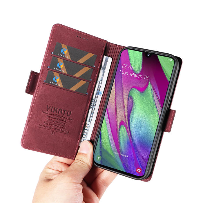 YIKATU Samsung Galaxy A40 Wallet Kickstand Case