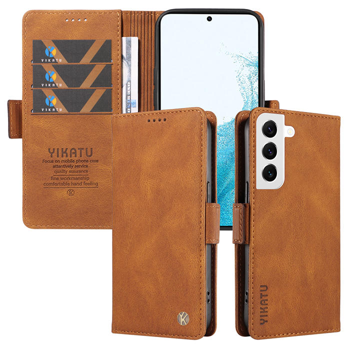 YIKATU Samsung Galaxy S21 FE Wallet Kickstand Case