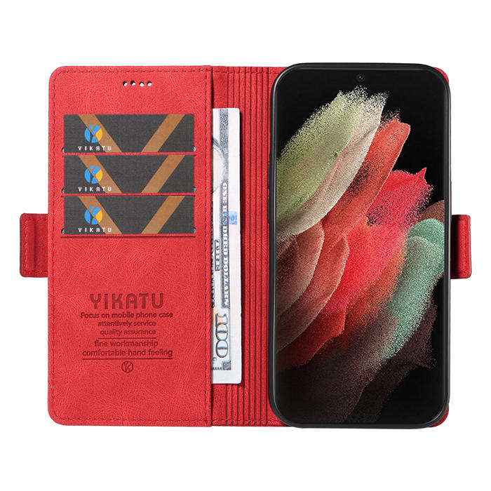 YIKATU Samsung Galaxy S21 Ultra Wallet Kickstand Case