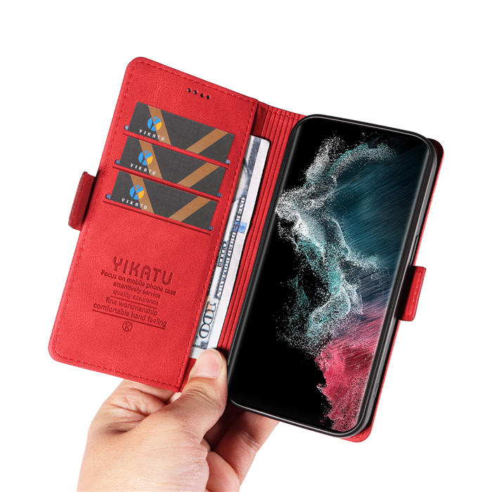 YIKATU Samsung Galaxy S22 Ultra Wallet Kickstand Case