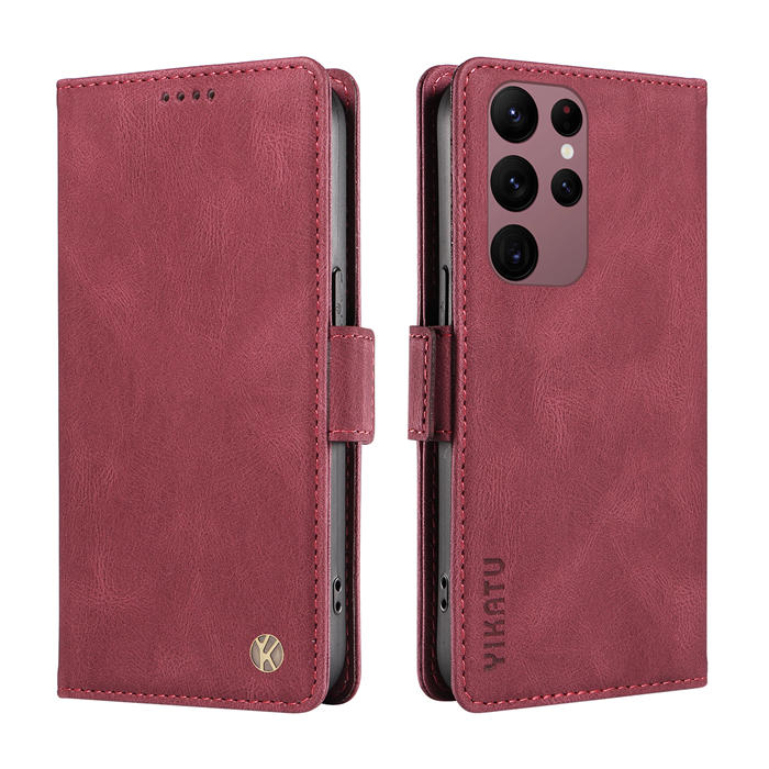 YIKATU Samsung Galaxy S22 Ultra Wallet Kickstand Case