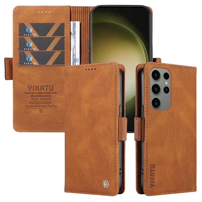 YIKATU Samsung Galaxy S23 Ultra Wallet Kickstand Case