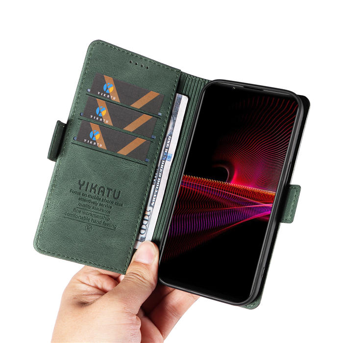 YIKATU Sony Xperia 1 III Wallet Kickstand Case