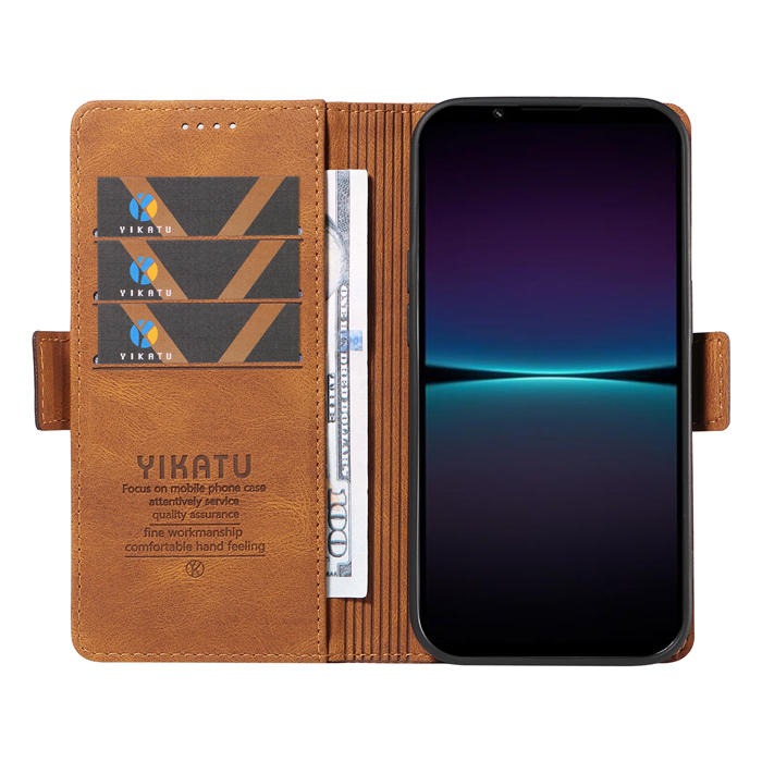 YIKATU Sony Xperia 1 IV Wallet Kickstand Case