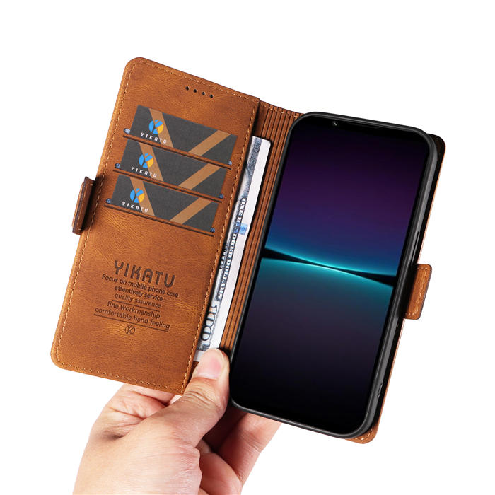 YIKATU Sony Xperia 1 IV Wallet Kickstand Case