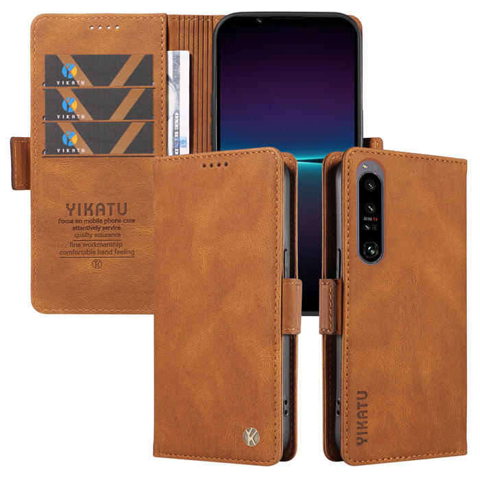 YIKATU Sony Xperia 1 IV Wallet Kickstand Case