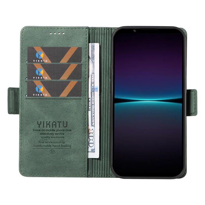 YIKATU Sony Xperia 1 IV Wallet Kickstand Case