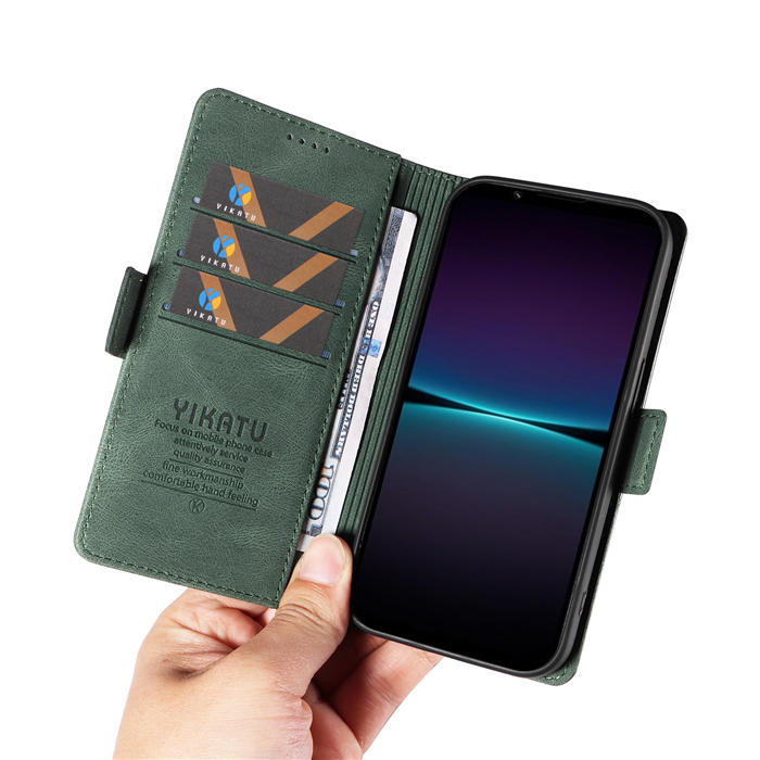 YIKATU Sony Xperia 1 IV Wallet Kickstand Case