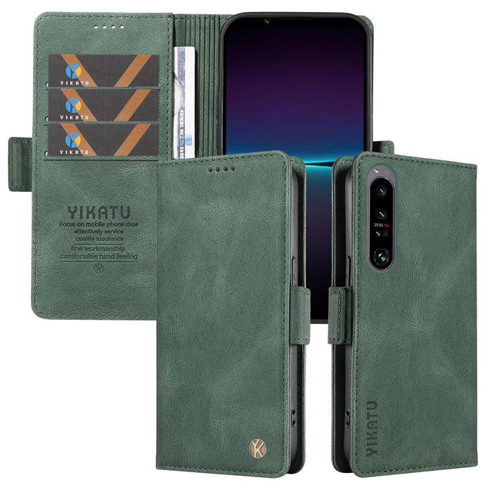 YIKATU Sony Xperia 1 IV Wallet Kickstand Case