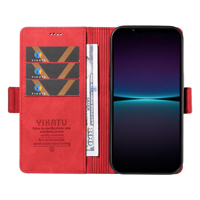 YIKATU Sony Xperia 1 IV Wallet Kickstand Case