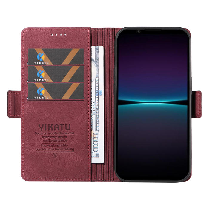 YIKATU Sony Xperia 1 IV Wallet Kickstand Case