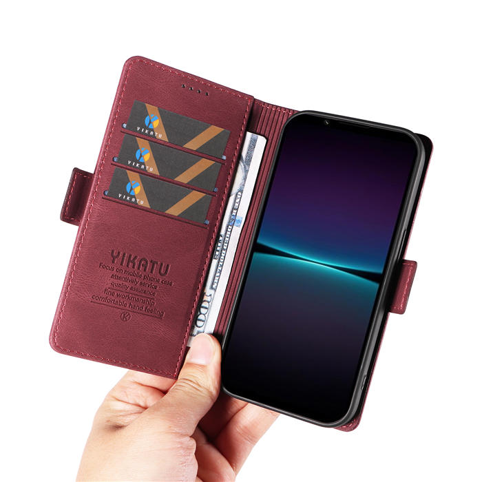 YIKATU Sony Xperia 1 IV Wallet Kickstand Case