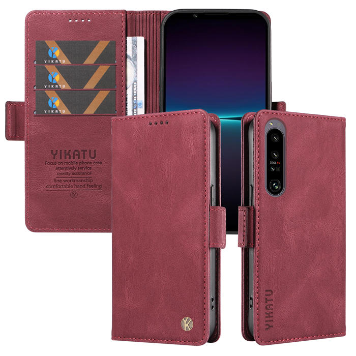 YIKATU Sony Xperia 1 IV Wallet Kickstand Case