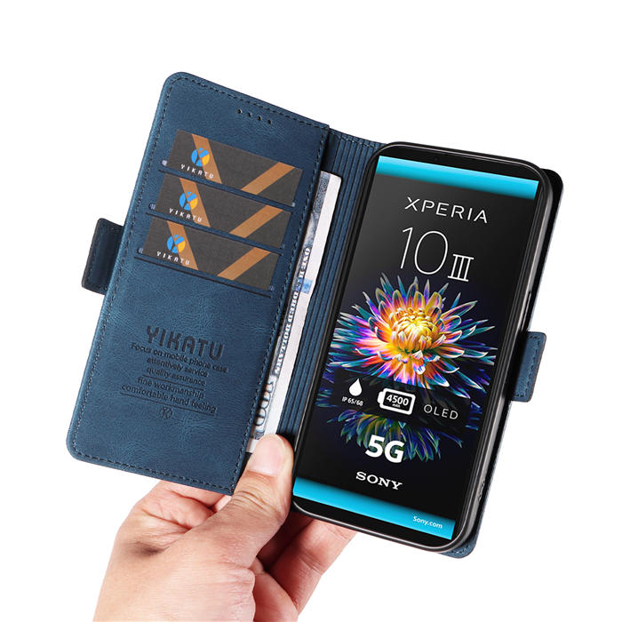 YIKATU Sony Xperia 10 III Wallet Kickstand Case