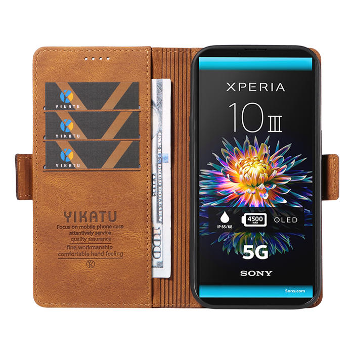 YIKATU Sony Xperia 10 III Wallet Kickstand Case