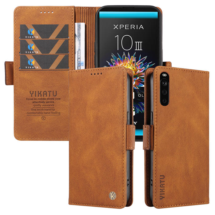 YIKATU Sony Xperia 10 III Wallet Kickstand Case