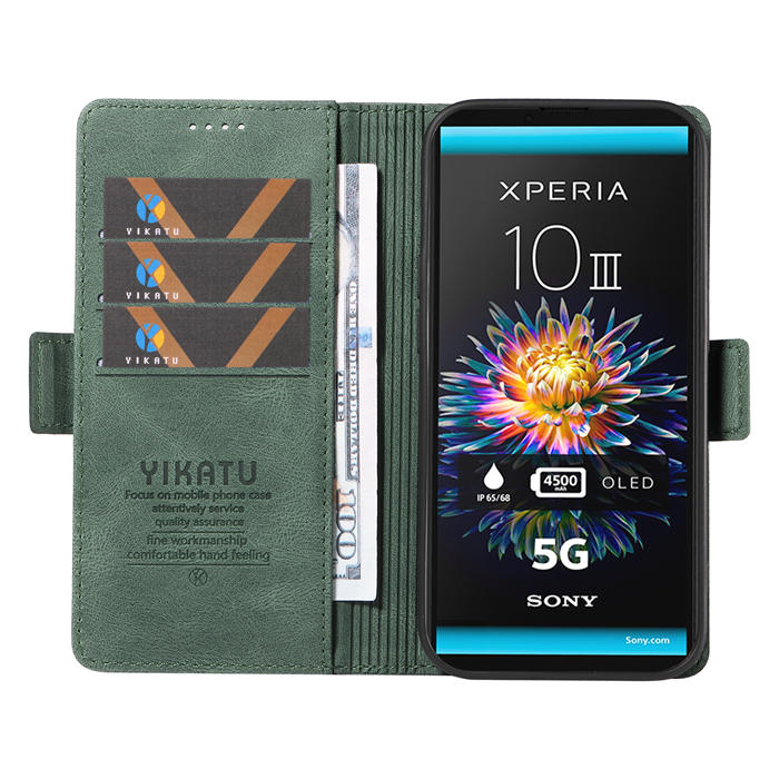 YIKATU Sony Xperia 10 III Wallet Kickstand Case