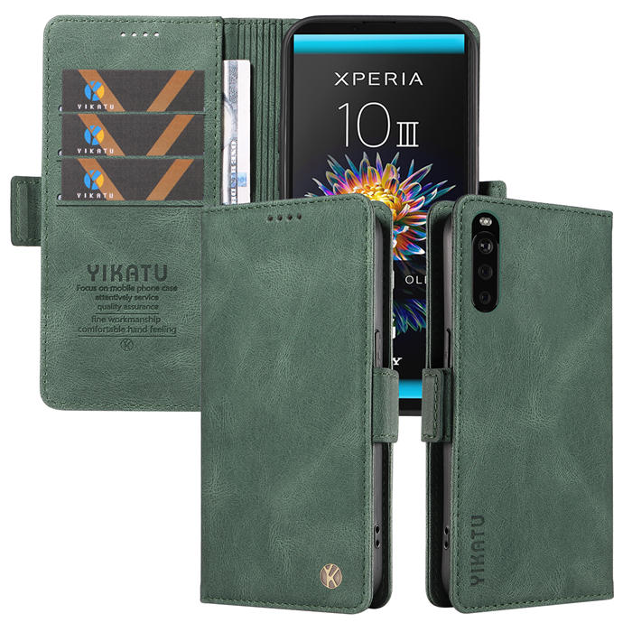 YIKATU Sony Xperia 10 III Wallet Kickstand Case