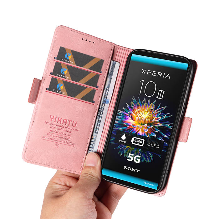 YIKATU Sony Xperia 10 III Wallet Kickstand Case