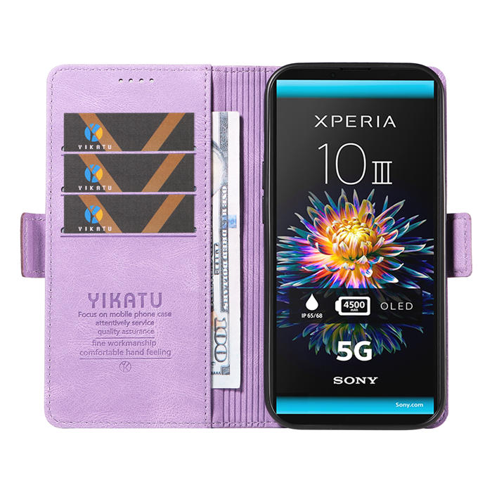 YIKATU Sony Xperia 10 III Wallet Kickstand Case