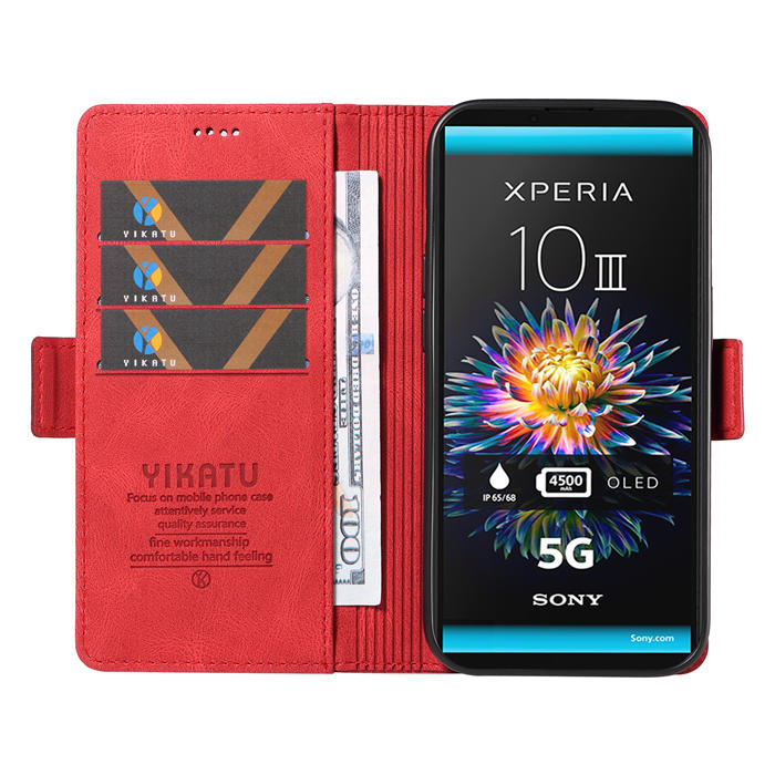 YIKATU Sony Xperia 10 III Wallet Kickstand Case