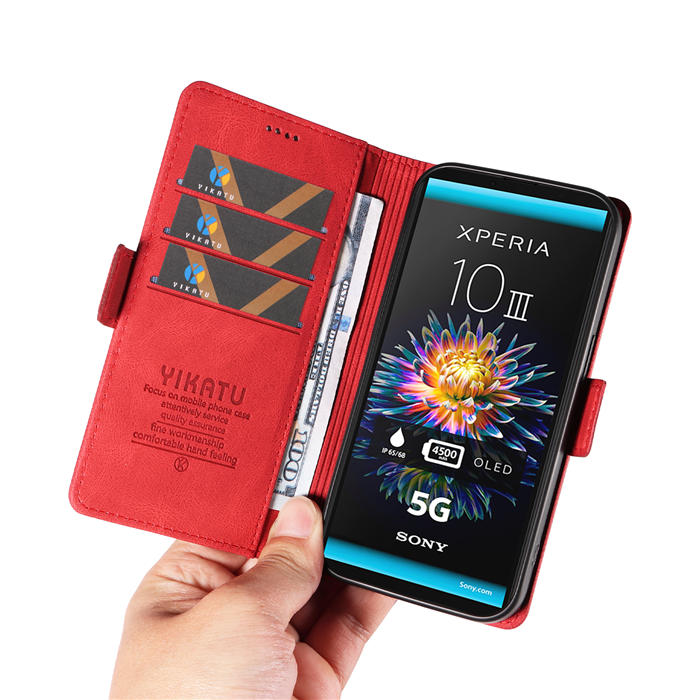 YIKATU Sony Xperia 10 III Wallet Kickstand Case