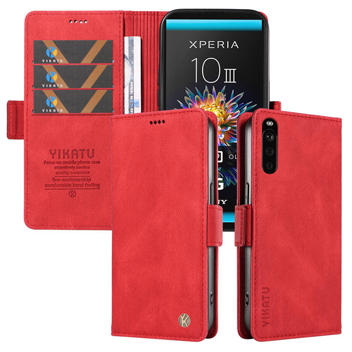 YIKATU Sony Xperia 10 III Wallet Kickstand Case