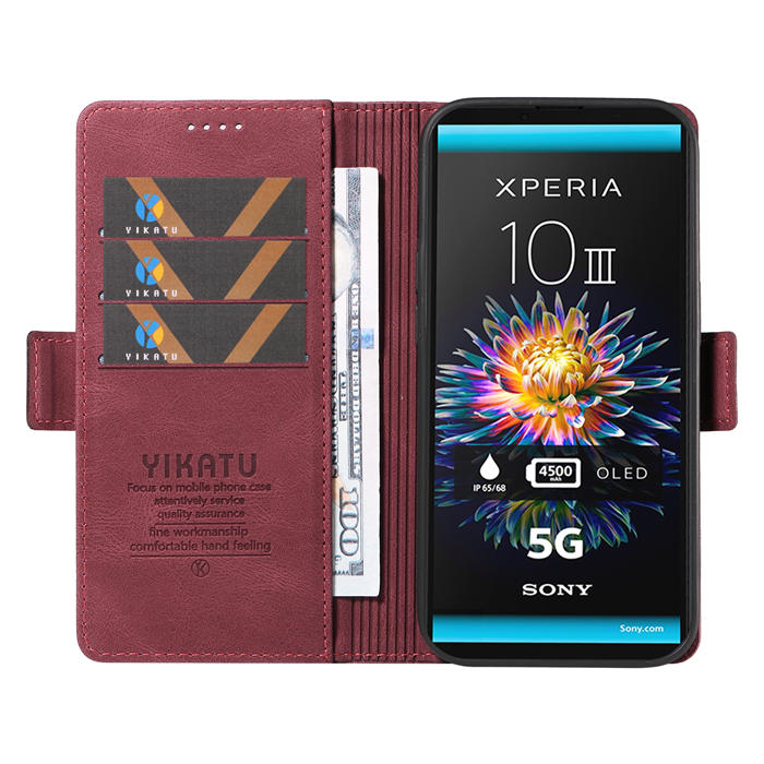 YIKATU Sony Xperia 10 III Wallet Kickstand Case