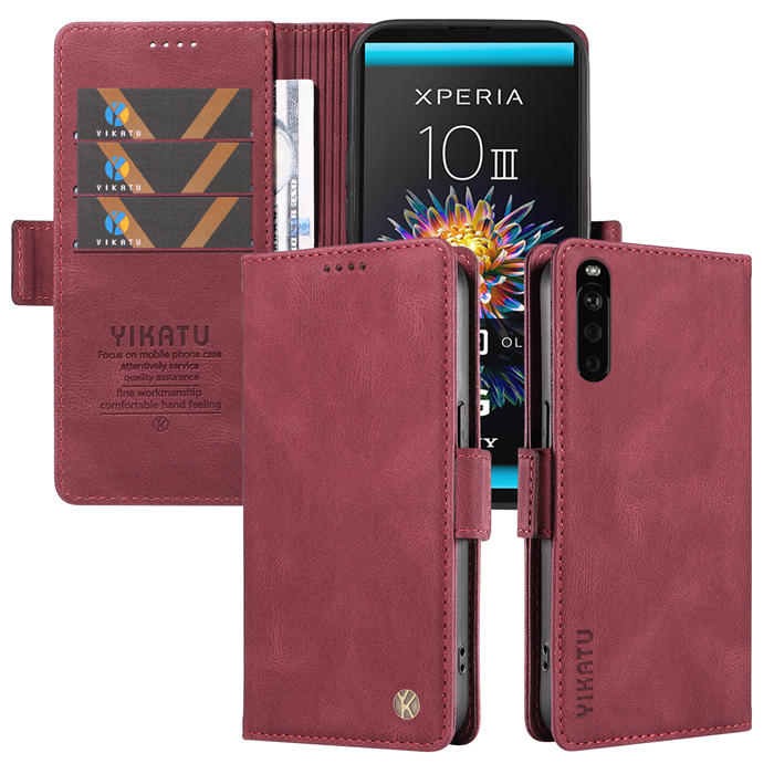 YIKATU Sony Xperia 10 III Wallet Kickstand Case