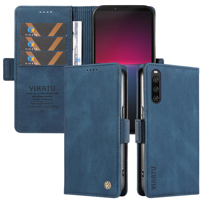 YIKATU Sony Xperia 10 IV Wallet Kickstand Case