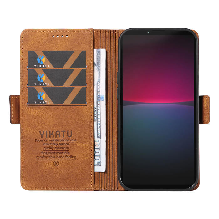 YIKATU Sony Xperia 10 IV Wallet Kickstand Case