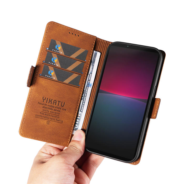 YIKATU Sony Xperia 10 IV Wallet Kickstand Case