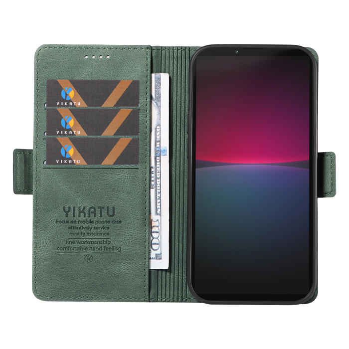 YIKATU Sony Xperia 10 IV Wallet Kickstand Case