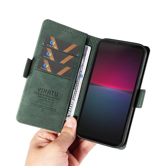 YIKATU Sony Xperia 10 IV Wallet Kickstand Case