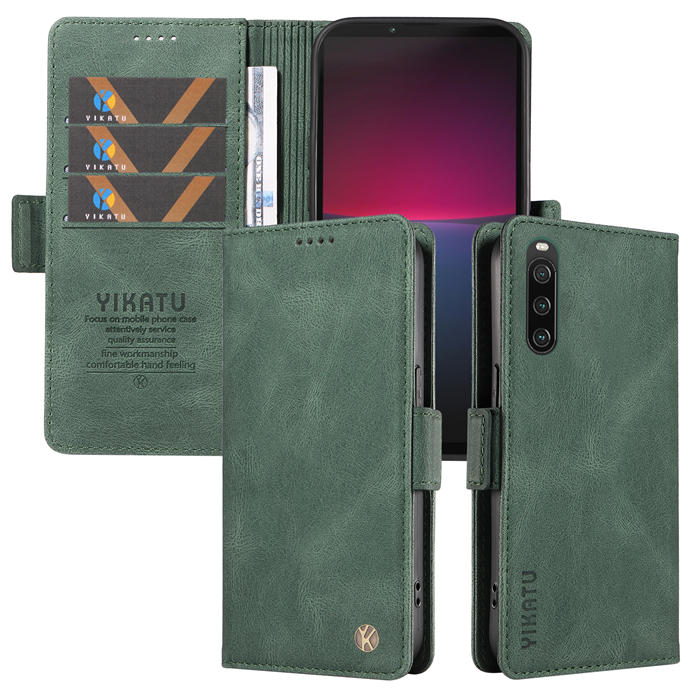 YIKATU Sony Xperia 10 IV Wallet Kickstand Case