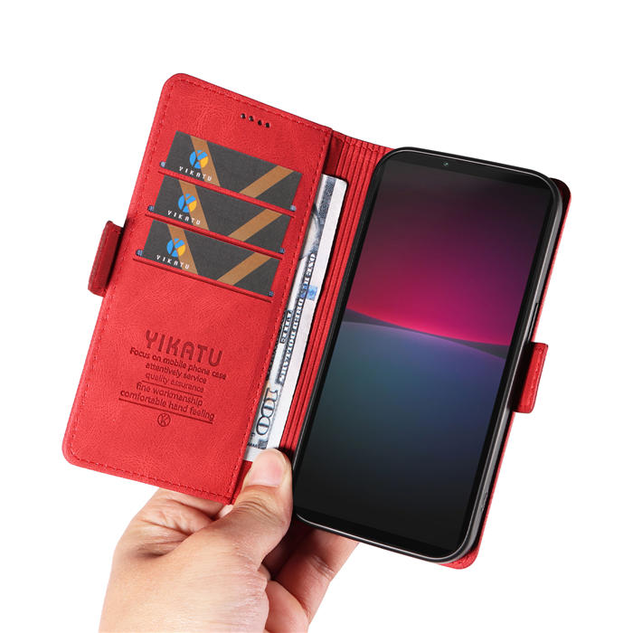 YIKATU Sony Xperia 10 IV Wallet Kickstand Case