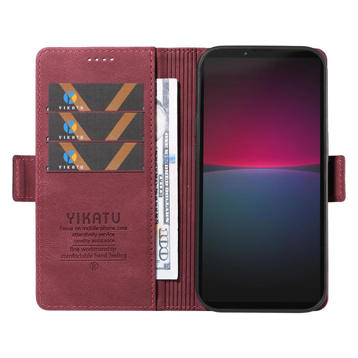 YIKATU Sony Xperia 10 IV Wallet Kickstand Case