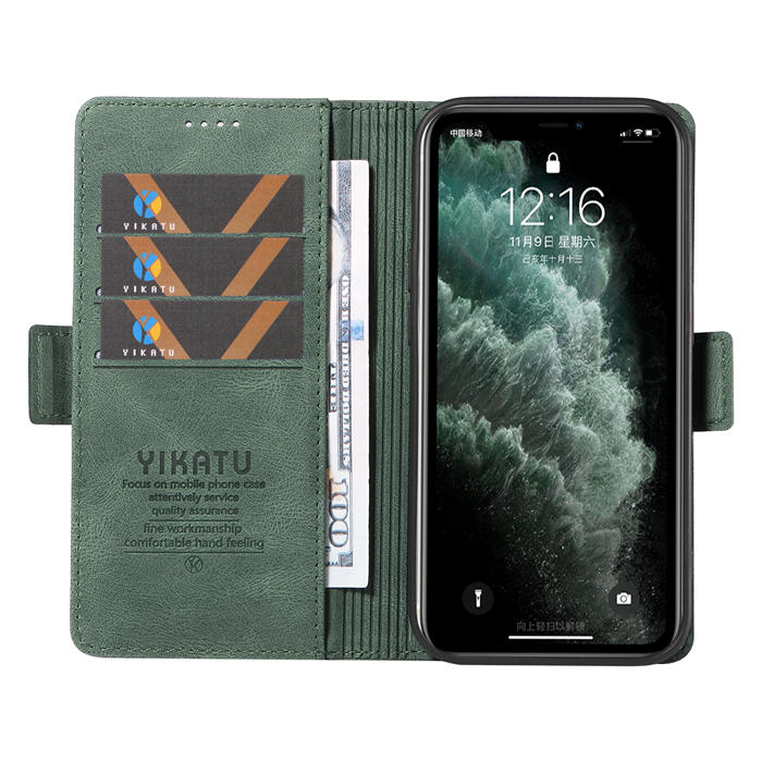 YIKATU iPhone 11 Pro Max Wallet Kickstand Case