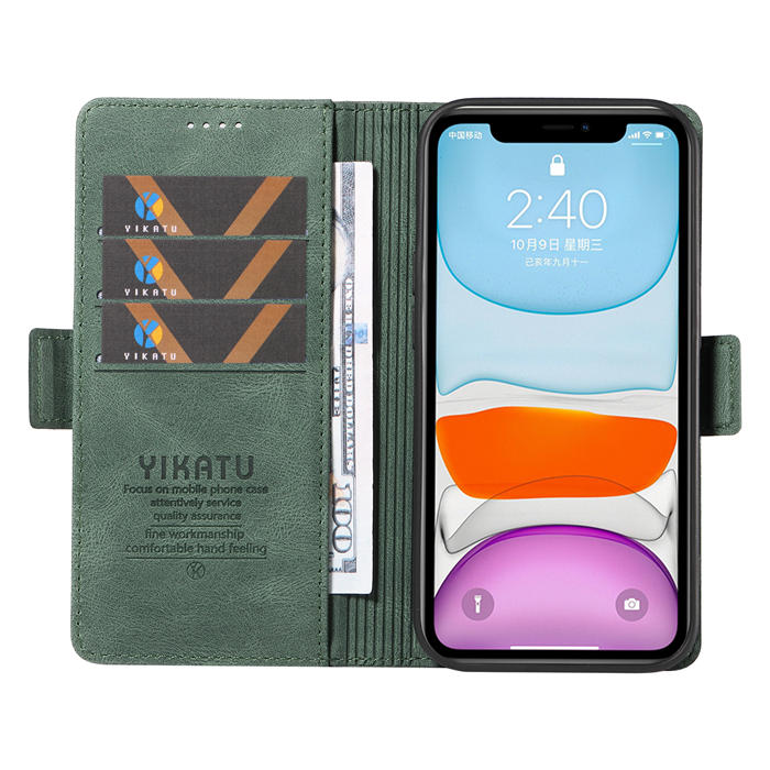 YIKATU iPhone 11 Wallet Kickstand Case