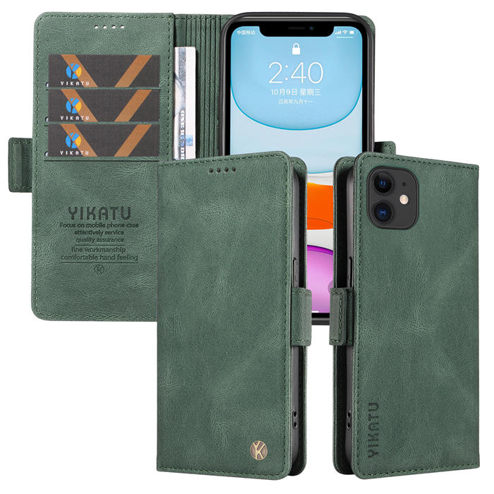 YIKATU iPhone 11 Wallet Kickstand Case