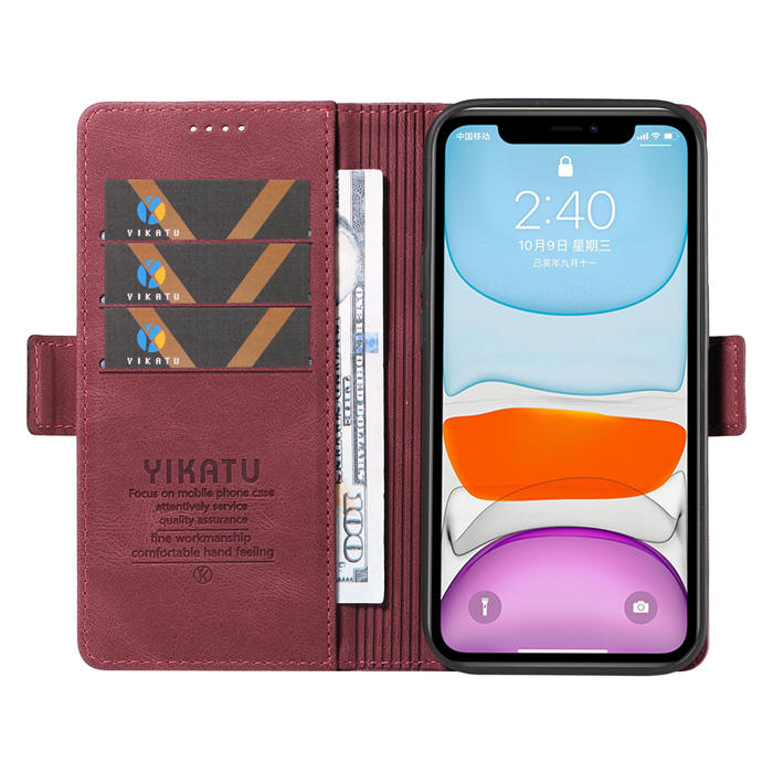 YIKATU iPhone 11 Wallet Kickstand Case