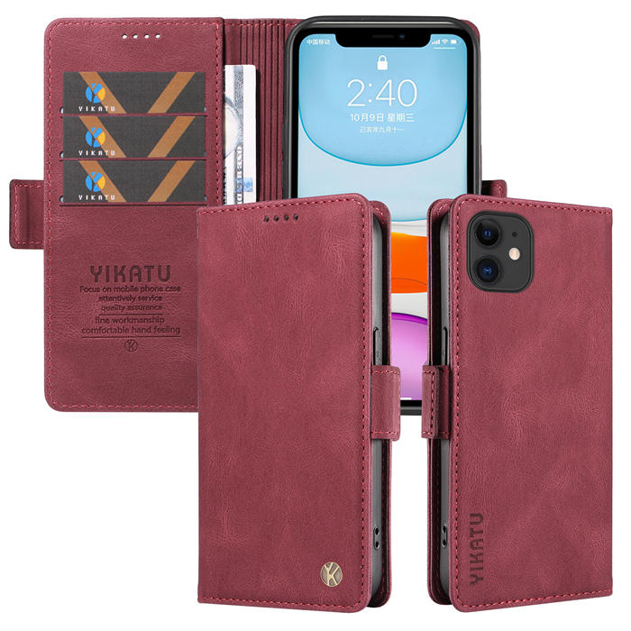 YIKATU iPhone 11 Wallet Kickstand Case