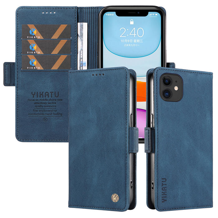 YIKATU iPhone 12 Mini Wallet Kickstand Case